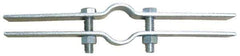 Empire - 12" Pipe, Electro Galvanized Riser Clamp - 2,700 Lb Capacity, Carbon Steel - Exact Tool & Supply