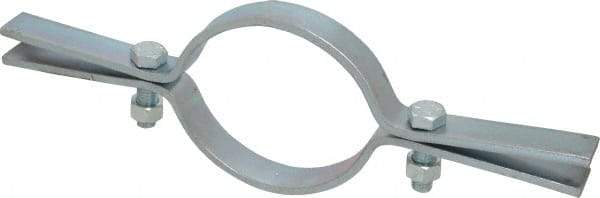Empire - 4" Pipe, Electro Galvanized Riser Clamp - 750 Lb Capacity, Carbon Steel - Exact Tool & Supply