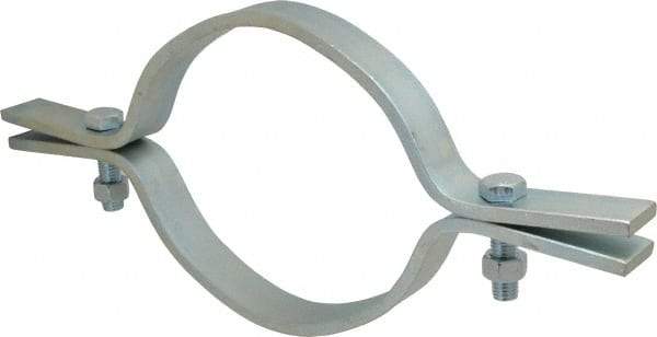 Empire - 8" Pipe, Electro Galvanized Riser Clamp - 2,500 Lb Capacity, Carbon Steel - Exact Tool & Supply