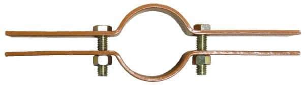 Empire - 5" Pipe, Copper Plated Riser Clamp - 1,500 Lb Capacity, Carbon Steel - Exact Tool & Supply