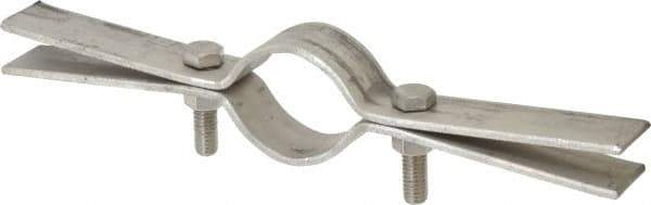 Empire - 1-1/2" Pipe, Riser Clamp - 250 Lb Capacity, Grade 304 Stainless Steel - Exact Tool & Supply
