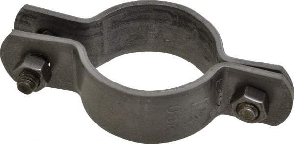 Empire - 1-1/2" Pipe, Standard Pipe Clamp - Black, 800 Lb Capacity, Carbon Steel - Exact Tool & Supply