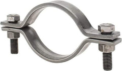 Empire - 4" Pipe, Standard Pipe Clamp - Black, 1,040 Lb Capacity, Carbon Steel - Exact Tool & Supply