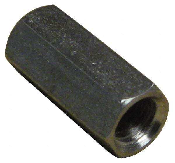 Empire - 1/2-13 Thread, 1-3/4" OAL Stainless Steel Standard Coupling Nut - Uncoated - Exact Tool & Supply