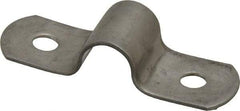 Empire - 3/8 Pipe, Grade 304 Stainless Steel, Pipe, Conduit or Tube Strap - 2 Mounting Holes - Exact Tool & Supply