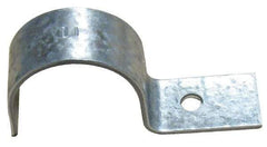 Empire - 2" Pipe, Carbon Steel, Electro Galvanized" Pipe or Conduit Strap - 1 Mounting Hole - Exact Tool & Supply