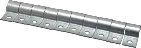 Empire - 1/4" Pipe, Carbon Steel, Electro Galvanized" Pipe or Conduit Strap - 1 Mounting Hole - Exact Tool & Supply