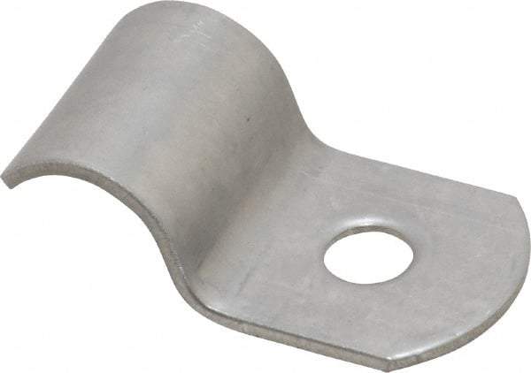 Empire - 1/4" Pipe, Grade 304 Stainless Steel," Pipe or Conduit Strap - 1 Mounting Hole - Exact Tool & Supply