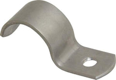 Empire - 3/4" Pipe, Grade 304 Stainless Steel," Pipe or Conduit Strap - 1 Mounting Hole - Exact Tool & Supply