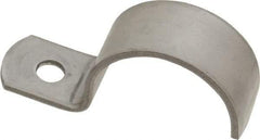 Empire - 1" Pipe, Grade 304 Stainless Steel," Pipe or Conduit Strap - 1 Mounting Hole - Exact Tool & Supply