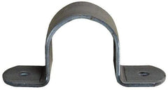 Empire - 2-1/2 Pipe, Carbon Steel, Pipe or Tube Strap - 4 Mounting Holes - Exact Tool & Supply