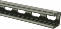 Empire - 10' Long x 1-5/8" Wide x 1-5/8" High, 12 Gauge, Carbon Steel, Punched Framing Channel & Strut - Green Painted - Exact Tool & Supply