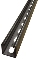 Empire - 10' Long x 1-5/8" Wide x 1-5/8" High, 12 Gauge, Stainless Steel, Punched Framing Channel & Strut - Exact Tool & Supply