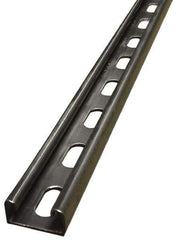 Empire - 10' Long x 1-5/8" Wide x 13/16" High, 14 Gauge, Stainless Steel, Punched Framing Channel & Strut - Exact Tool & Supply