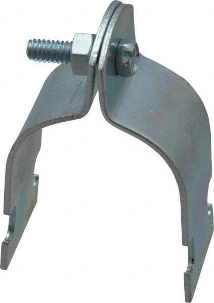 Empire - 1-1/4" Pipe," Pipe Clamp - Electro Galvanized - Exact Tool & Supply