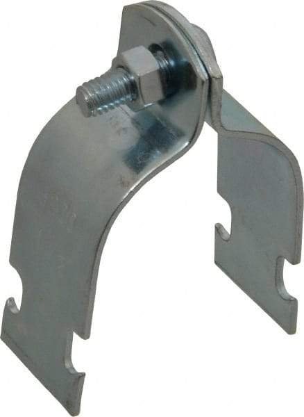 Empire - 1-1/2" Pipe," Pipe Clamp - Electro Galvanized - Exact Tool & Supply