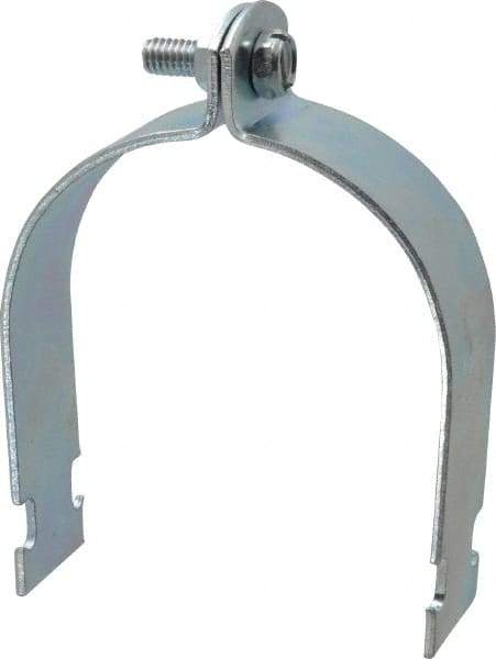 Empire - 3" Pipe," Pipe Clamp - Electro Galvanized - Exact Tool & Supply