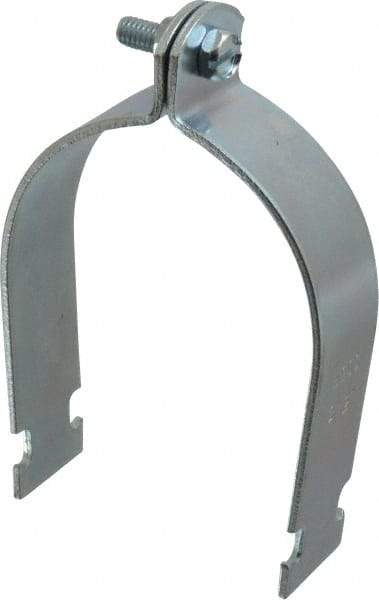 Empire - 3-1/2" Pipe," Pipe Clamp - Electro Galvanized - Exact Tool & Supply
