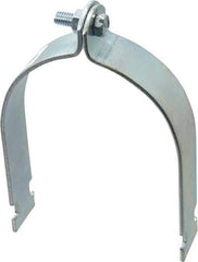 Empire - 4" Pipe," Pipe Clamp - Electro Galvanized - Exact Tool & Supply