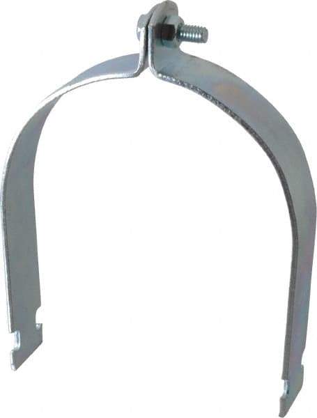 Empire - 5" Pipe," Pipe Clamp - Electro Galvanized - Exact Tool & Supply