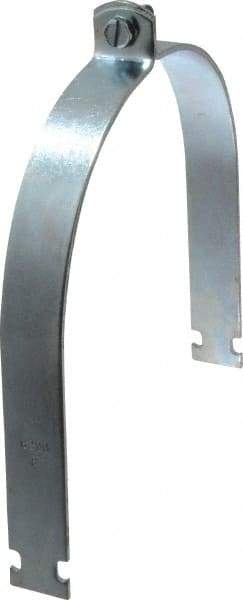 Empire - 8" Pipe," Pipe Clamp - Electro Galvanized - Exact Tool & Supply