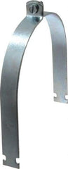 Empire - 8" Pipe," Pipe Clamp - Electro Galvanized - Exact Tool & Supply