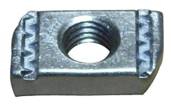 Empire - 5/8" Rod, Electro Galvanized Carbon Steel Strut Nut - Used for Attaching Hanger Rod or Other Accessories to Strut - Exact Tool & Supply