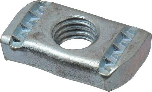 Empire - 1/2" Rod, Electro Galvanized Carbon Steel Strut Nut - Used for Attaching Hanger Rod or Other Accessories to Strut - Exact Tool & Supply