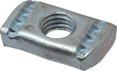 Empire - 1/2" Rod, Electro Galvanized Carbon Steel Strut Nut - Used for Attaching Hanger Rod or Other Accessories to Strut - Exact Tool & Supply