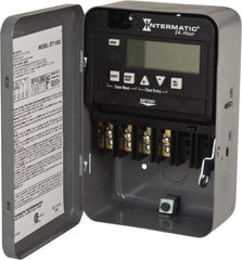 Intermatic - 24 hr Indoor Digital Electronic Timer Switch - 14 On/Off, 120/208/240/277 VAC, 50/60 Hz, - Exact Tool & Supply