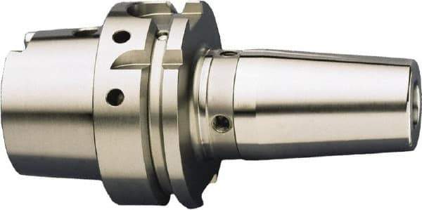 HAIMER - 10mm Hole Diam, HSK63A Taper Shank Shrink Fit Tool Holder & Adapter - 85mm Projection, 24mm Nose Diam, 42mm Clamping Depth, 25,000 RPM, Through Coolant - Exact Tool & Supply