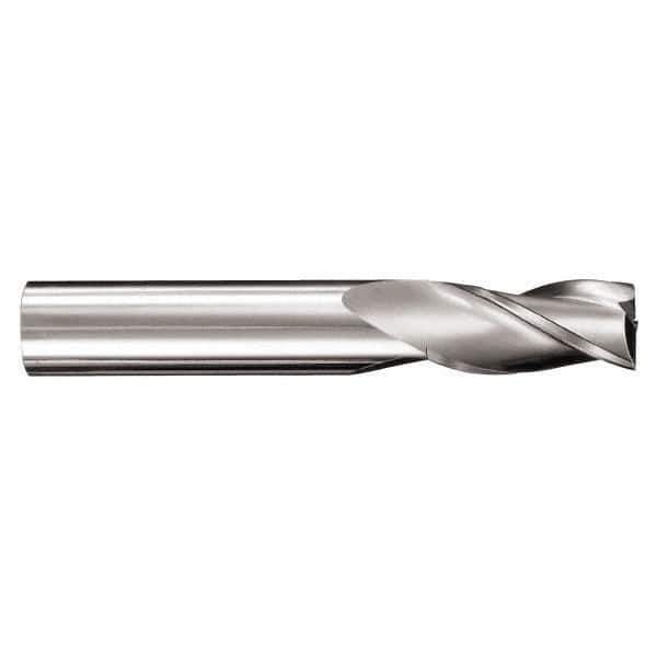 SGS - 16mm, 32mm LOC, 16mm Shank Diam, 89mm OAL, 3 Flute, Solid Carbide Square End Mill - Single End, TiN Finish, Spiral Flute, 30° Helix, Centercutting, Right Hand Cut, Right Hand Flute, Series 5M - Exact Tool & Supply