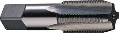 Vermont Tap & Die - 3/8-18 NPS Thread, 4 Flute Standard Pipe Tap - 2-9/16" OAL, 1-1/16" Thread Length, 0.7" Shank Diam, Bright Finish, High Speed Steel - Exact Tool & Supply