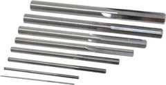 Value Collection - 1/32" to 1/4", Chucking Reamer Set - Straight Flute, Right Hand Cut, 8 Pieces - Exact Tool & Supply