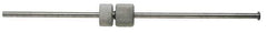 Made in USA - Satin Chrome, Micrometer Groove Checker - 6 Inch Overall Length, 1/8 Inch Rod Diameter, For Use with Starrett 440 Groove Depth Gages - Exact Tool & Supply