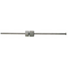 Made in USA - Satin Chrome, Micrometer Groove Checker - Exact Tool & Supply