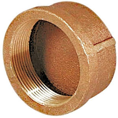 Merit Brass - Class 125, 1/8" Internal Pipe, Brass End Cap - FBSPT - Exact Tool & Supply