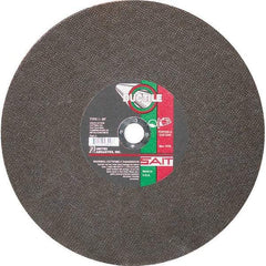 Sait - 14" Aluminum Oxide Cutoff Wheel - 1/8" Thick, 20mm Arbor, 5,460 Max RPM, Use with Portable Tools - Exact Tool & Supply