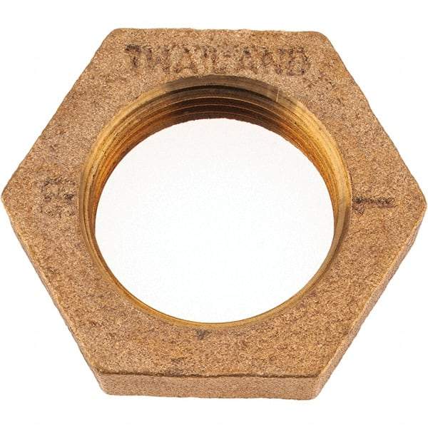 Merit Brass - Class 125, 1" Internal Pipe, Brass Locknut - FNPT - Exact Tool & Supply