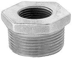 Merit Brass - Class 125, 1-1/2 x 1/4" Internal Pipe, Brass Hex Bushing - MBSPT x FBSPT - Exact Tool & Supply