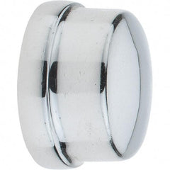 Merit Brass - Class 125, 1" Internal Pipe, Red Brass & Chrome End Cap - FNPT - Exact Tool & Supply