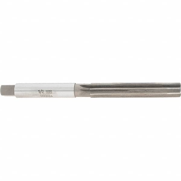 Interstate - 1/2" Diam, Straight Shank, 3" Flute, Hand Reamer - Exact Tool & Supply