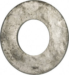 Value Collection - 1-3/4" Screw, Grade 2 Steel USS Flat Washer - 1.865" ID x 4.045" OD, 0.213" Thick, Galvanized Finish - Exact Tool & Supply