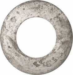 Value Collection - 2-1/2" Screw, Grade 2 Steel USS Flat Washer - 2.615" ID x 5.045" OD, 0.28" Thick, Galvanized Finish - Exact Tool & Supply