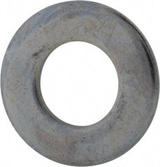 Value Collection - 7/16" Screw, Grade 2 Steel SAE Flat Washer - 15/32" ID x 59/64" OD, 0.08" Thick, Zinc-Plated Finish - Exact Tool & Supply