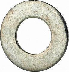 Value Collection - 5/8" Screw, Grade 2 Steel SAE Flat Washer - 21/32" ID x 1-5/16" OD, 0.121" Thick, Zinc-Plated Finish - Exact Tool & Supply
