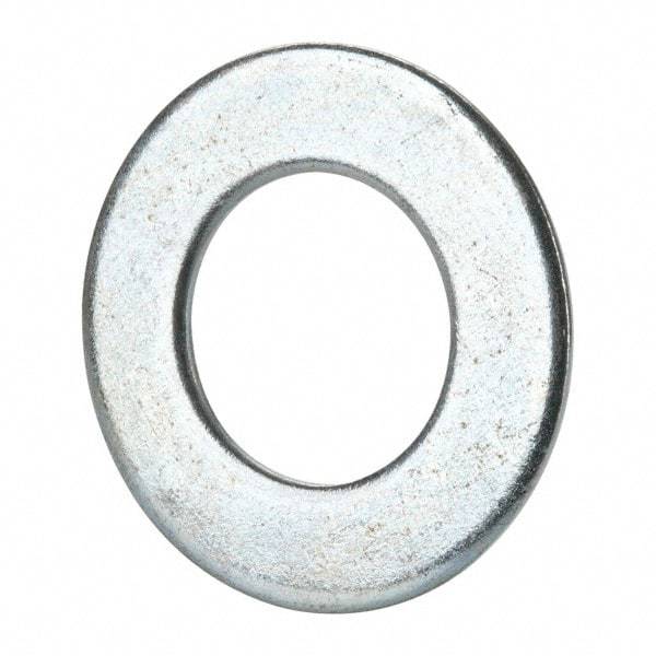 Value Collection - 1-3/8" Screw, Grade 2 Steel SAE Flat Washer - 1-7/16" ID x 2-3/4" OD, 0.213" Thick, Zinc-Plated Finish - Exact Tool & Supply