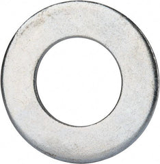 Value Collection - 1-1/2" Screw, Grade 2 Steel SAE Flat Washer - 1-9/16" ID x 3" OD, 0.16" Thick, Zinc-Plated Finish - Exact Tool & Supply