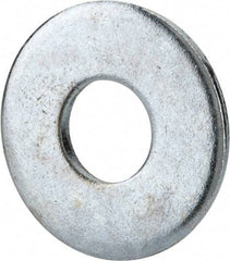Value Collection - 5/8" Screw, Grade 2 Steel USS Flat Washer - 0.681" ID x 1.78" OD, 0.16" Thick, Zinc-Plated Finish - Exact Tool & Supply