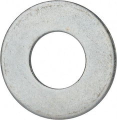 Value Collection - 1-3/4" Screw, Grade 2 Steel USS Flat Washer - 1.865" ID x 4.045" OD, 0.213" Thick, Zinc-Plated Finish - Exact Tool & Supply